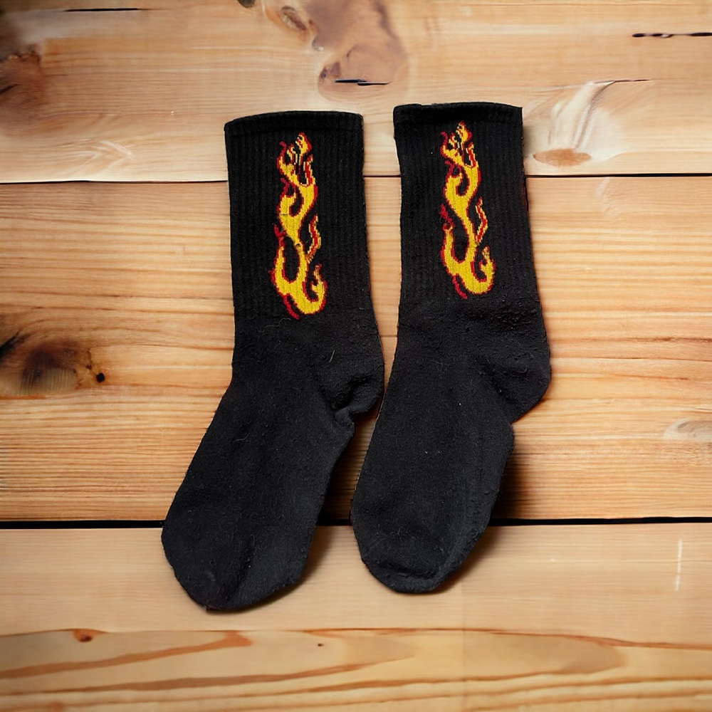 SHEIN “FLAMEZ” Socks - Picture 2 of 2